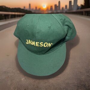 Jameson Irish Whiskey Hat Cap Adjustable Spellout Sewn New!
